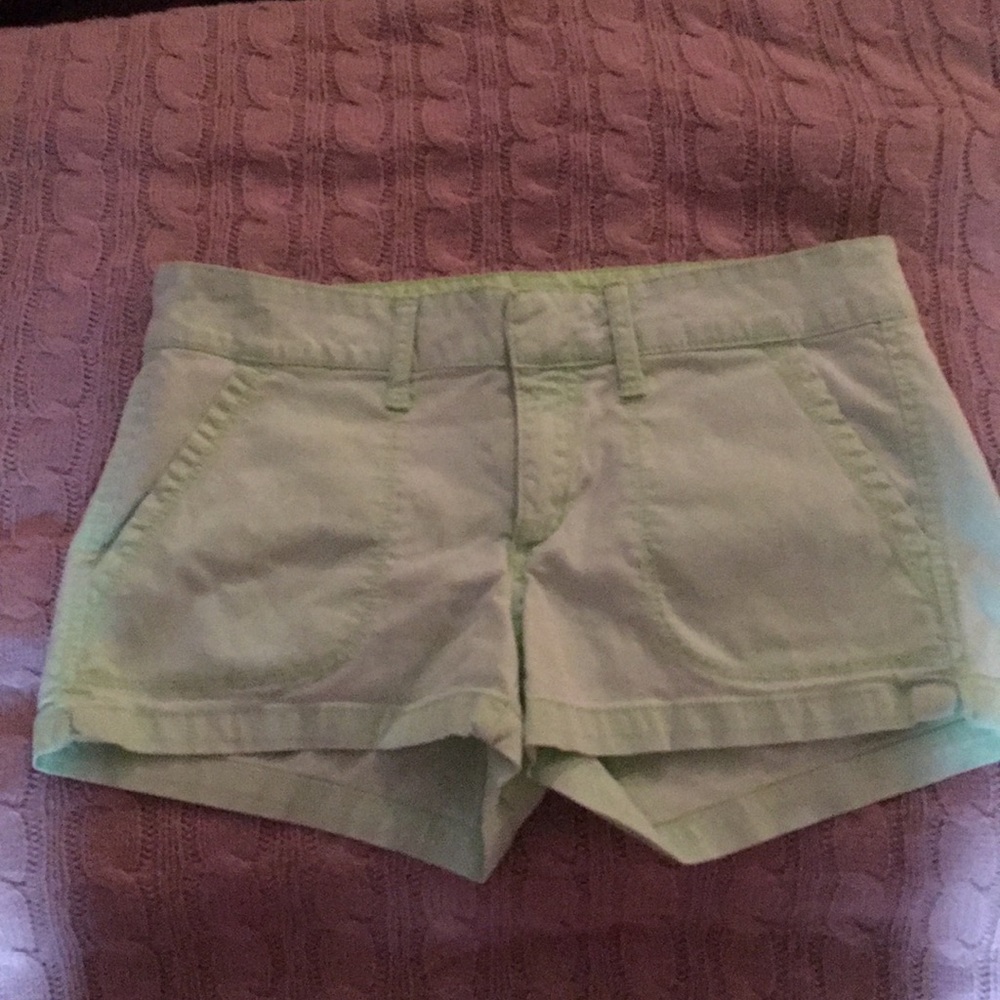 Lime green arizona jeans shorts